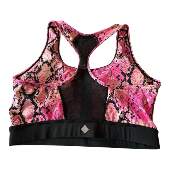 Rise Active Medium Impact  Racerback Mesh Black Band Sports Bra Size Large NWOT - Picture 5 of 14